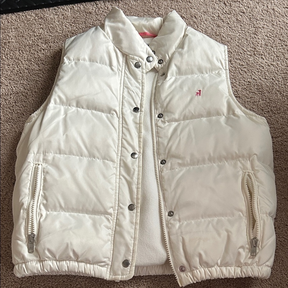 Old Navy Cream Puffer Vest